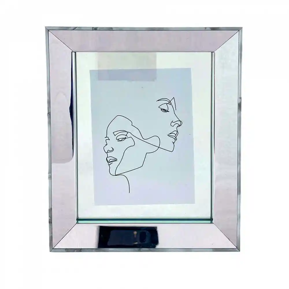 Portaretrato Concepts Crystal Blue 201x38cm Blanco