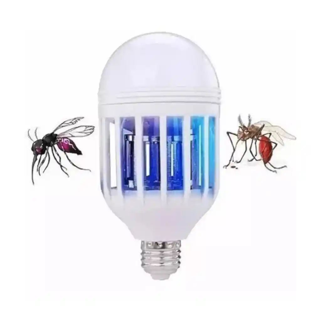 Bombillo 9w Luz Led Mata Mosquitos Y Zancudos