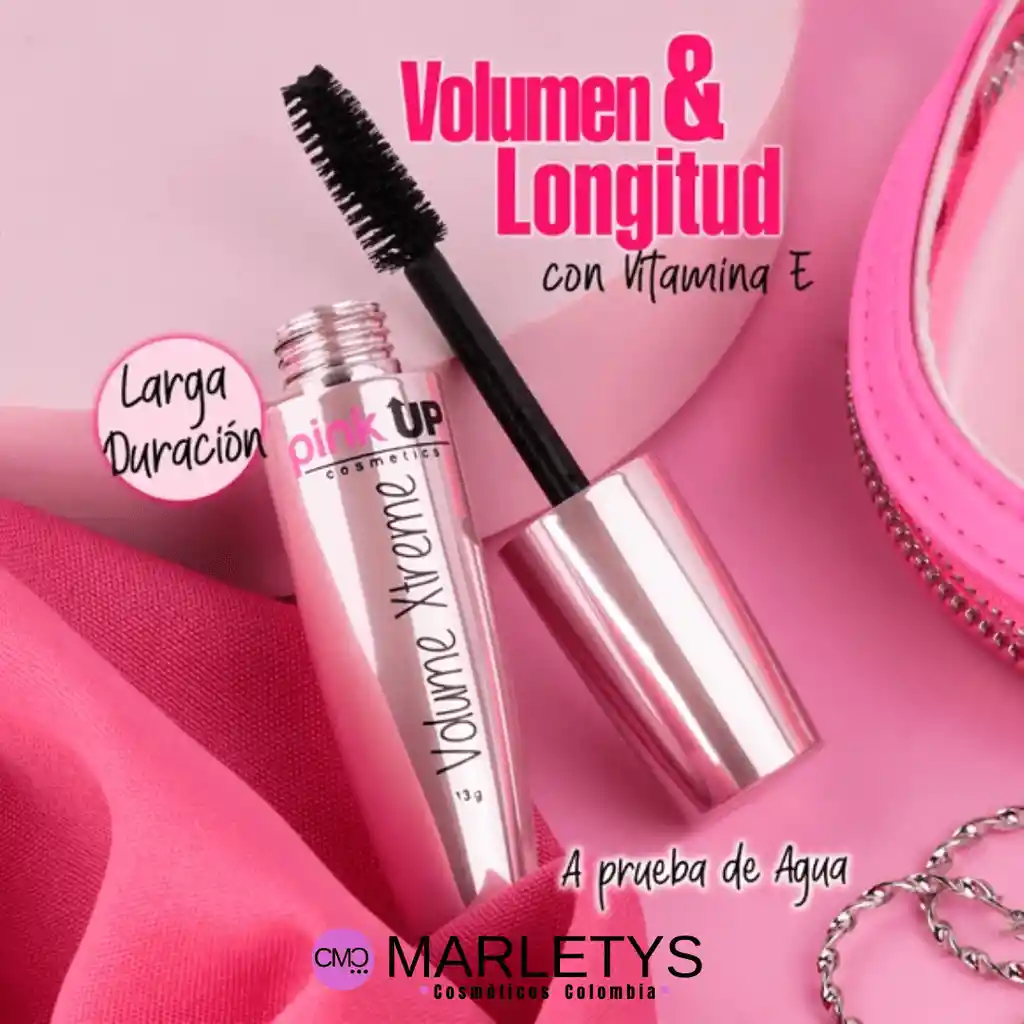 Mascara De Pestañas Volumen Xtreme Pink Up