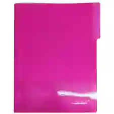 Carpeta Plástica Legajadora Oficio Fucsia