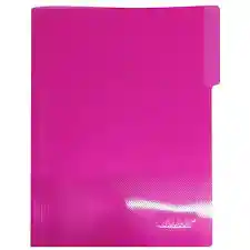 Carpeta Plástica Legajadora Oficio Fucsia