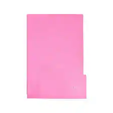 Carpeta Plástica Legajadora Oficio Rosa Pastel