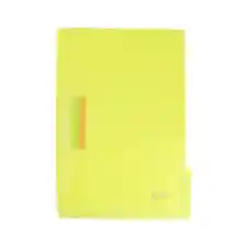 Carpeta Plástica Legajadora Oficio Amarillo Pastel