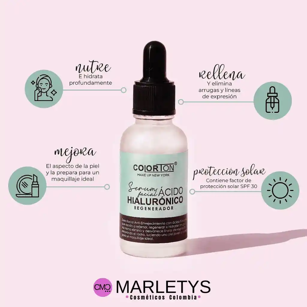 Serum Facial Ácido Hialuronico Colorton