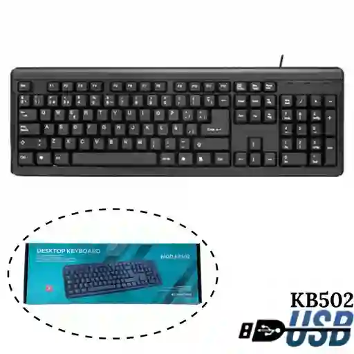 Teclado Multimedia Alambrico Kb502