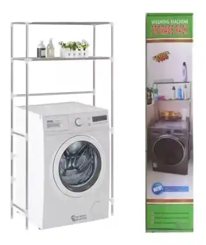 Estante Organizador Para Baño Lavadora Soporte Ajustable