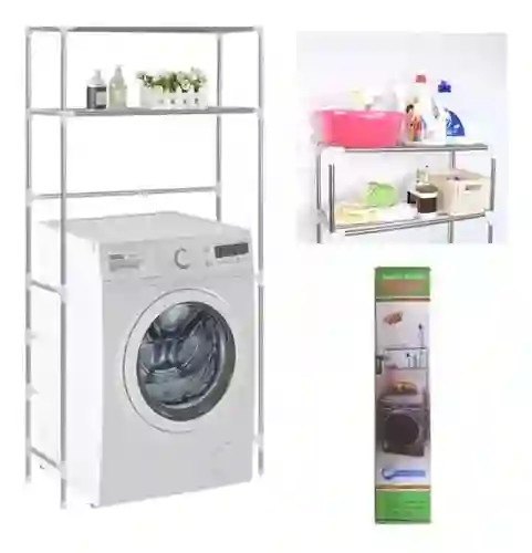 Estante Organizador Para Baño Lavadora Soporte Ajustable