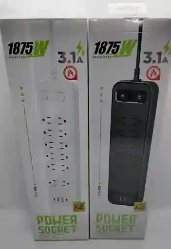 Multitomas Extension Carga Rapida + Usb + Tipo C