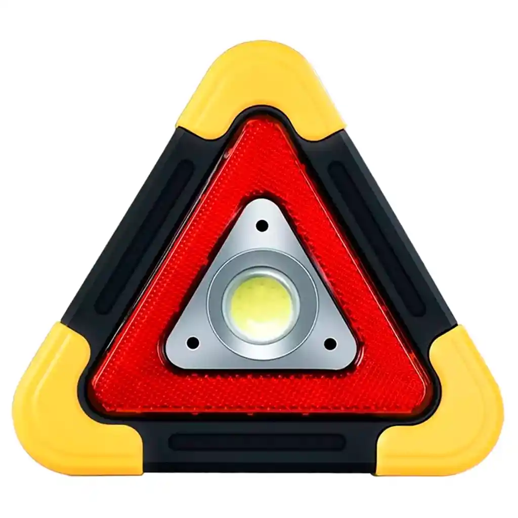 Linterna Señalizador Triangular Emergencia 3 Focos Recargable