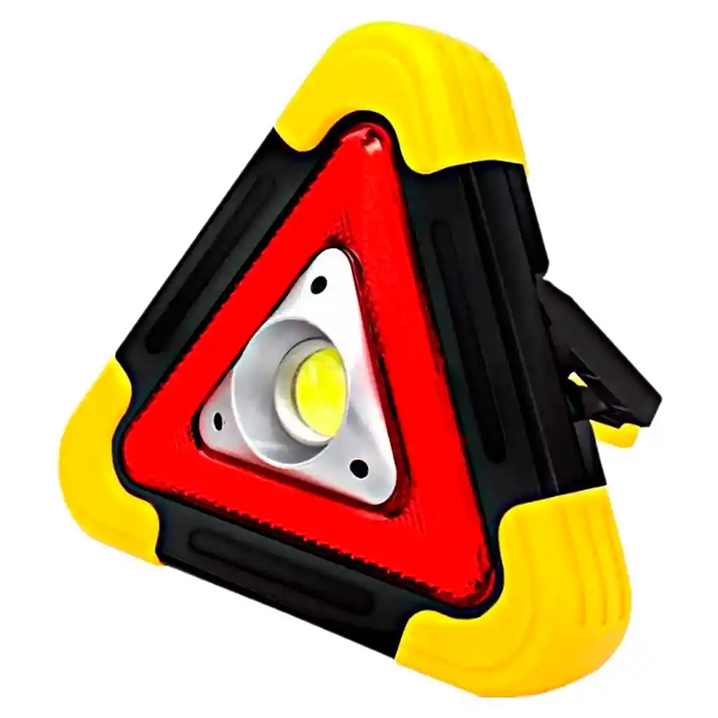 Linterna Señalizador Triangular Emergencia 3 Focos Recargable