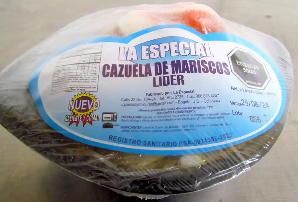 Cazuela De Mariscos - Líder - (450gr)