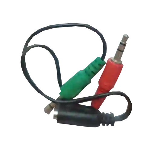 Cable Audio Microfono 1 Hembra X 2 Machos 3.5mm