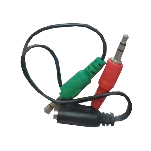 Cable Audio Microfono 1 Hembra X 2 Machos 3.5mm