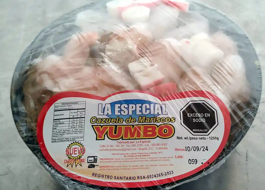 Cazuela De Mariscos - Yumbo- (1.250gr)