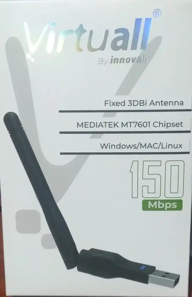 Adaptador De Red Wifi Conexion Usb Marca Virtuall