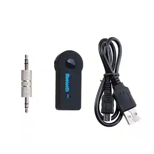 Adaptador Bluetooth Para Carro (incluye Adaptador Auxiliar - Cable V8)