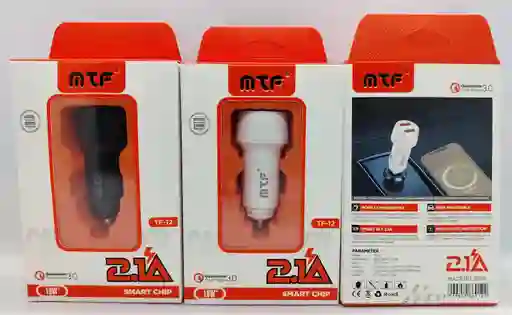 Cargador Carro Pluyin Cigarrera Mtf 12