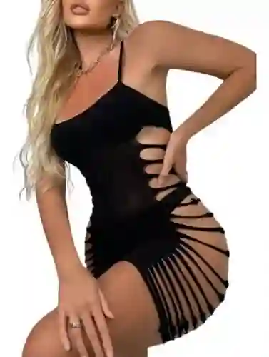Lencería Malla Liguero Sensual,