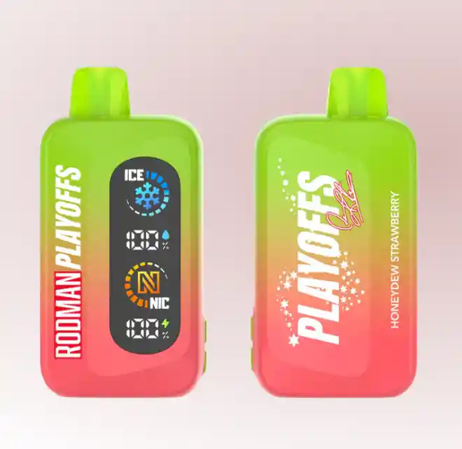 Vapeador Rodman Playoffs 50,000 Puff 5% Ice Nic Control Honeydew Strawberry