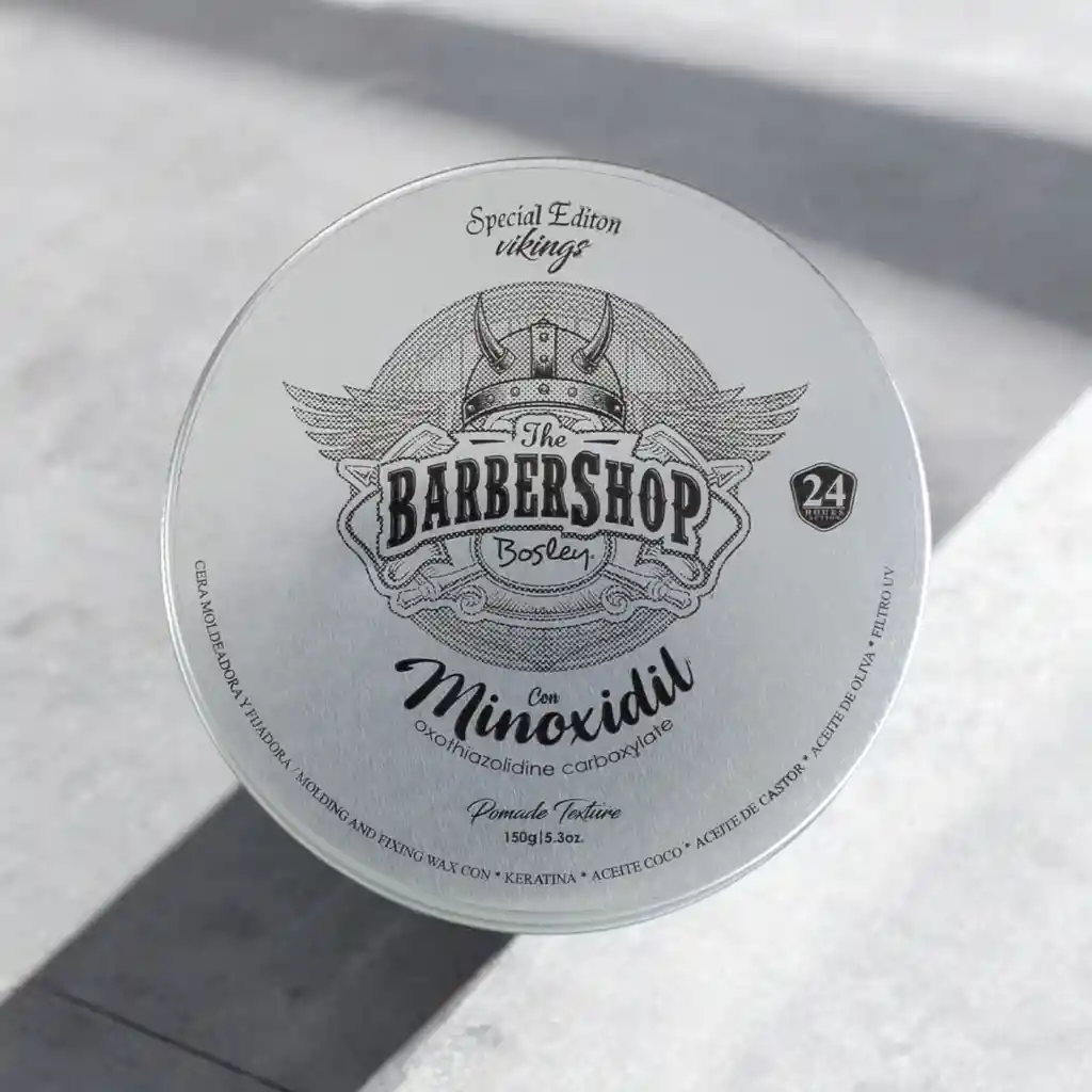 Cera Moldeadora Para Cabello Barbershop Con Minoxidil 150 G.