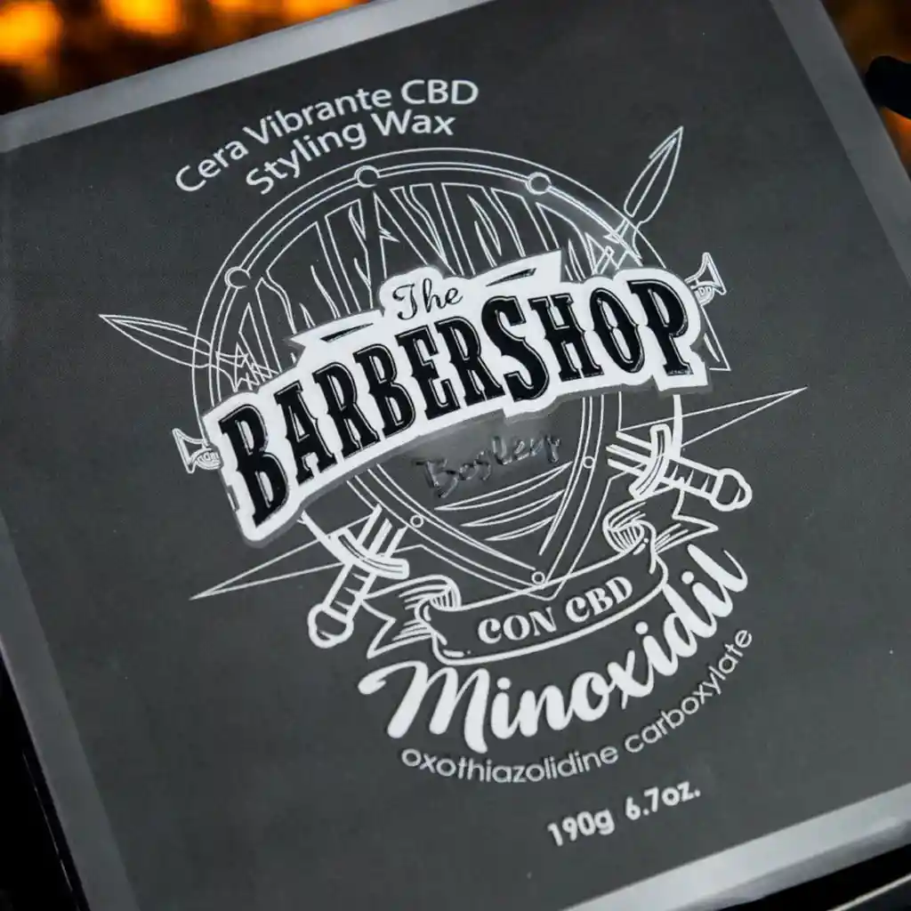 Cera Vibrante Moldeadora Barbershop Con Minoxidil Y Cbd 190 G.