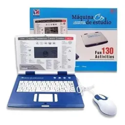 Computadora Didactica Para Niños 130 Funciones 110v 12v Azul
