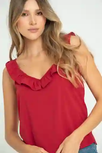 Blusa Araujo Color Rojo Persa Talla Xl