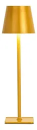Lámpara Farol De Mesa Recargable Táctil 3 Tonos De Luz Dorado Innovo Home