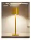 Lámpara Farol De Mesa Recargable Táctil 3 Tonos De Luz Dorado Innovo Home