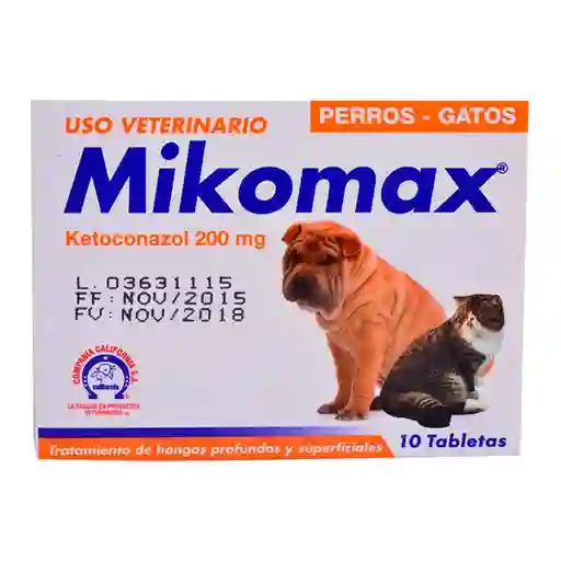 Mikomax X 200 Mg (10 Tabletas)
