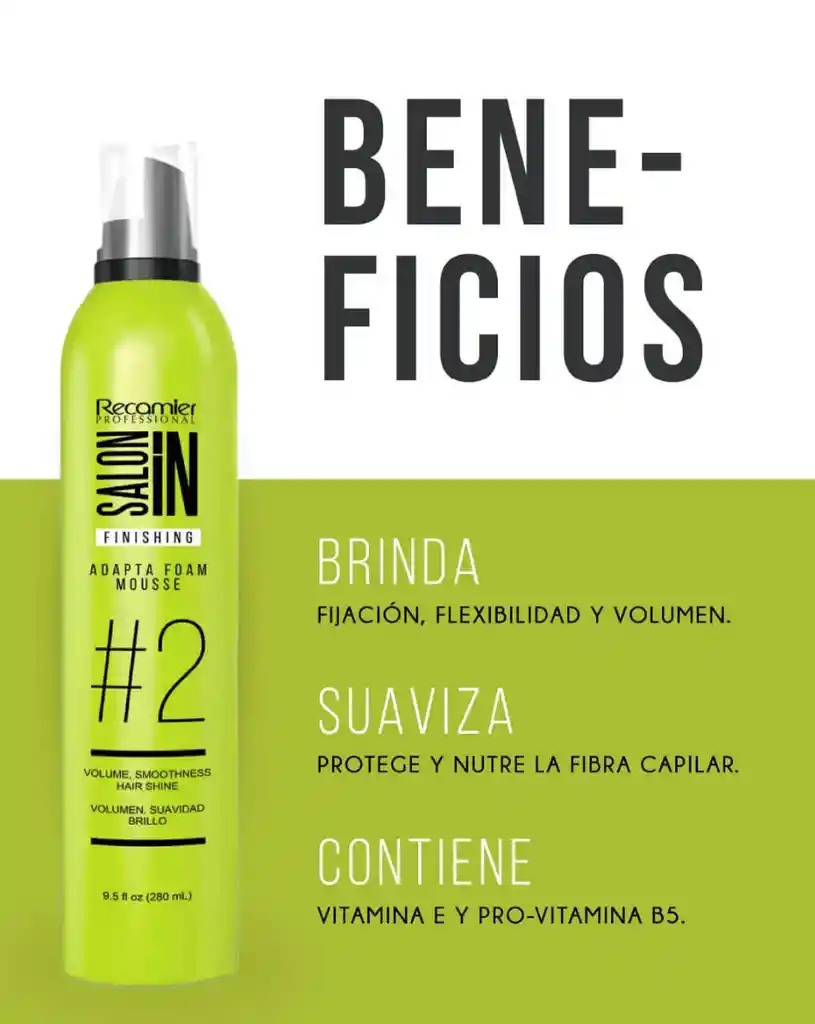 Espuma Adapta Foam Salon In 280 Ml Recamier