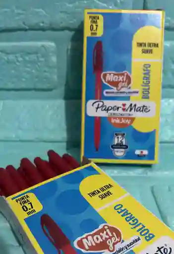 Lapicero Rojo Kilometrico 100 Caja X12 Unidades