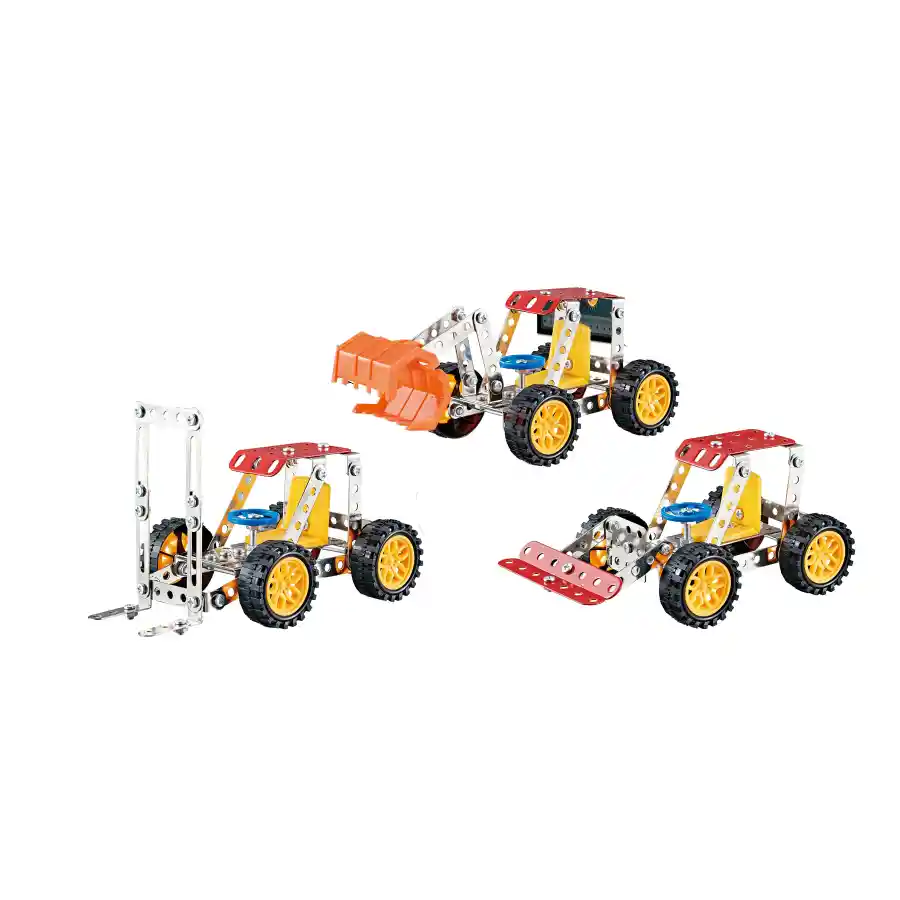 Juego Set 3 En 1 De Construcción 122 Piezas Para Niños