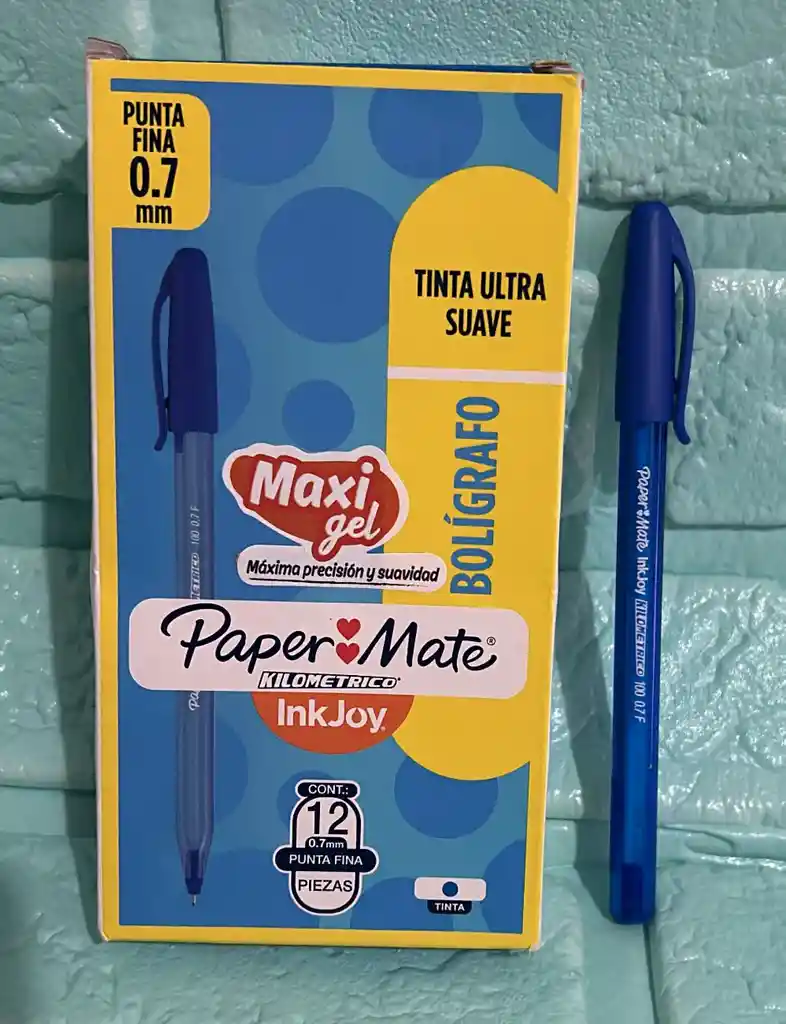 Lapicero Azul Oscuro Kilometrico 100 Caja X12 Unidades
