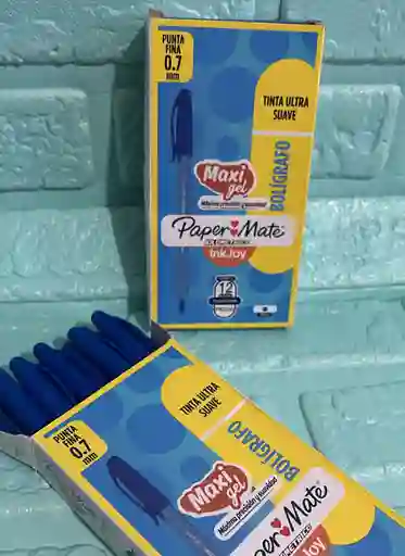 Lapicero Azul Oscuro Kilometrico 100 Caja X12 Unidades