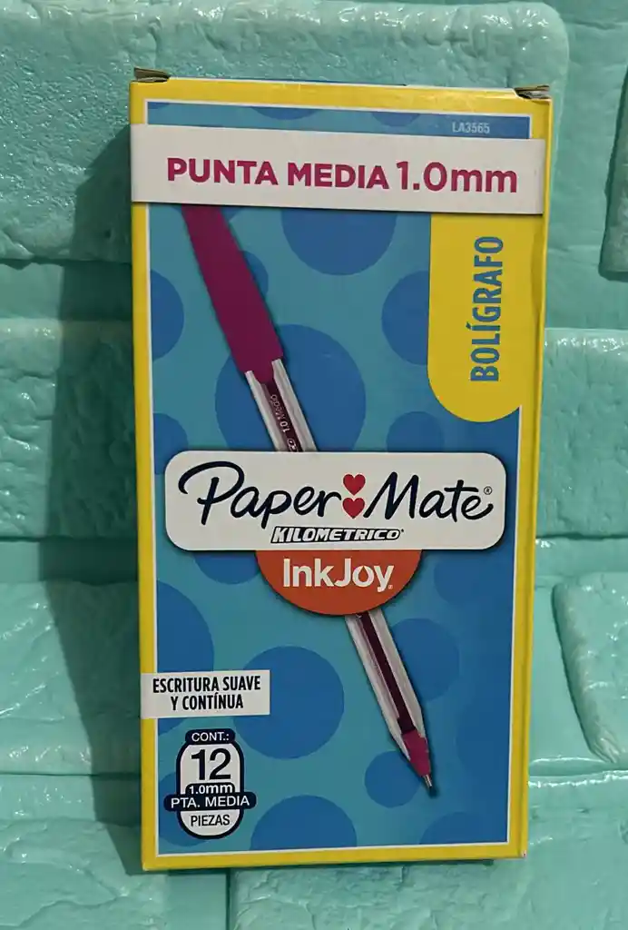 Lapicero Fucsia Kilometrico 100 Caja X12 Unidades