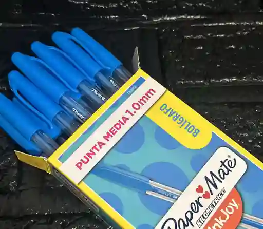 Lapicero Azul Claro Kilometrico 100 Caja X12 Unidades