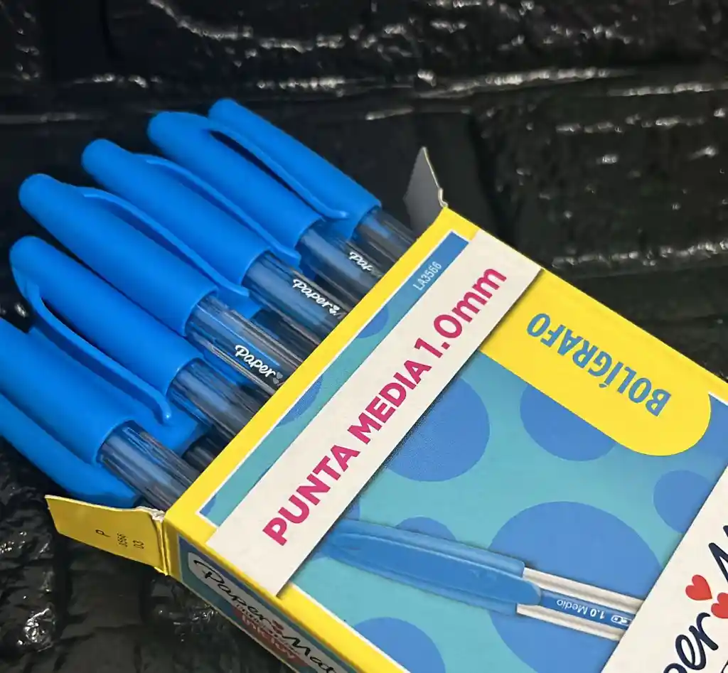 Lapicero Azul Claro Kilometrico 100 Unidad