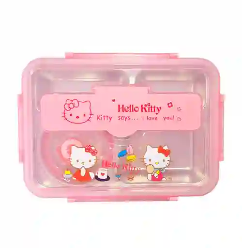 Lonchera Portatil Hello Kitty Infantil Antiderrames Cubierto