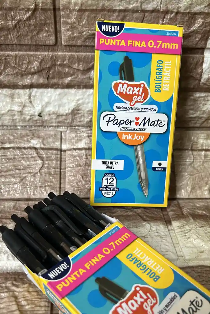 Lapicero Negro Retractil Kilometrico Unidad