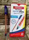 Lapicero Semigel Azul Offi Esco Caja X12 Unidades