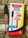 Lapicero Semigel Negro Offi Esco Caja X12 Unidades