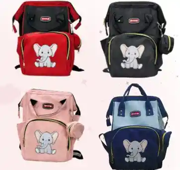 Pañalera Elefante +monedero (om) Rojo