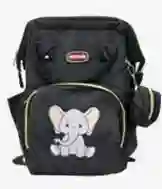 Pañalera Elefante +monedero Negra (om)