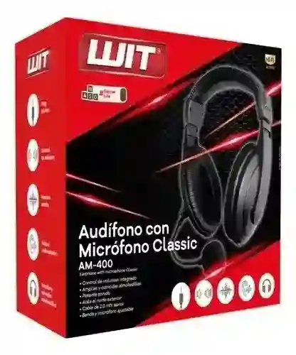 Diadema Wit Am-400 Para Pc Con Microfono