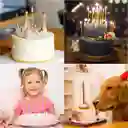 Vela Lisa Dorada X 12 Unidades