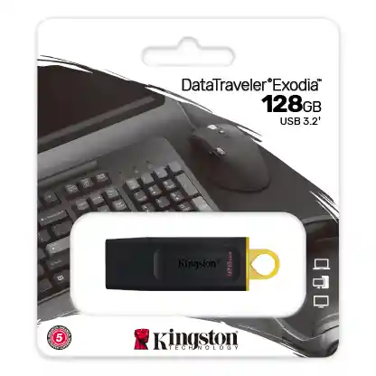 Memoria Usb Kingston 128 Gb Exodia Amarillo 3.2