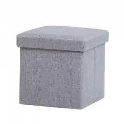 Puff Expressions 30x30x30cm Gris Tela