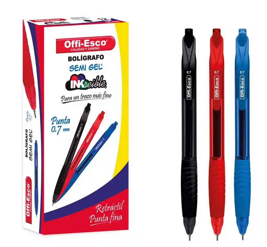 Esfero Oe-050 Semigel 0.7 Rojo