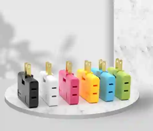 Multiconector 3 Salidas De Toma Corriente Adaptador